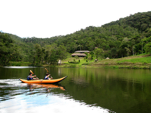 Turismo 01.10.2015 - Lago do Paraso Eco Lodge, em Ribeiro Grande (SP). (Foto: Divulgao)
