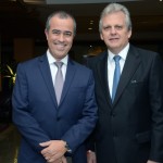 Luiz Vargas, da Travelport, e Edmar Bull, presidente da Abav Nacional