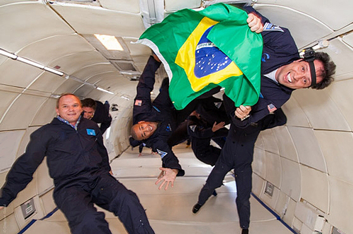 Simulao de gravidade zero oferecida pelo programa da Agncia Marcos Pontes Foto: divulgao