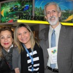 Vania Mendes, da Rentamar Turismo, Lia Coutinho, do LSH, e Sidney Linhares, da Del Bianco