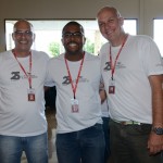 Edson Silveira, Marlon Pinheiro e Valdir Moeller, da Ancoradouro