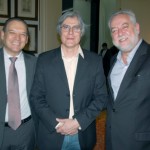 Vicente Brasil, da CVC, Leopoldo Tiberi, de Bariloche, e Michael Barkoczy, da Flytour Viagens