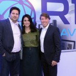 Vitor Bauab e Luciana Fernandes, do ME, com Ricardo Amaral, da R11