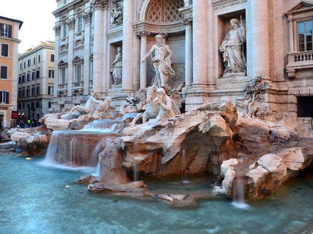 Fontana di Trevi, em Roma (Foto: Gabriel Bouys/AFP Photo)