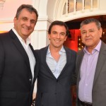 Clayton Armelin, da Flytoru com Tiago Sarmento, do Hotel Belmond Cataratas e Felipe Gonzalez, do Grupo Cassinotur