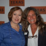 Morgan Taylor, do Texas Tourism, com Mari Masgrau, do ME