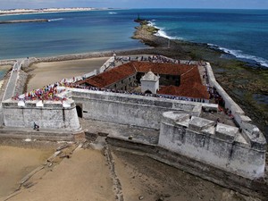 Fortaleza dos Reis Magos, na praia do Forte (Foto: Canindé Soares)