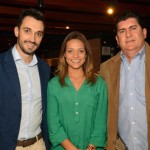 Rafael Monteiro, da CNT, com Natalia Costa e Mauro Medeiros, da Unica Travel