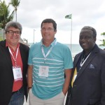 Marcelo Poletto, da OFB, Luiz Moura, da Europcar, e Paulo Bispo, da OFB