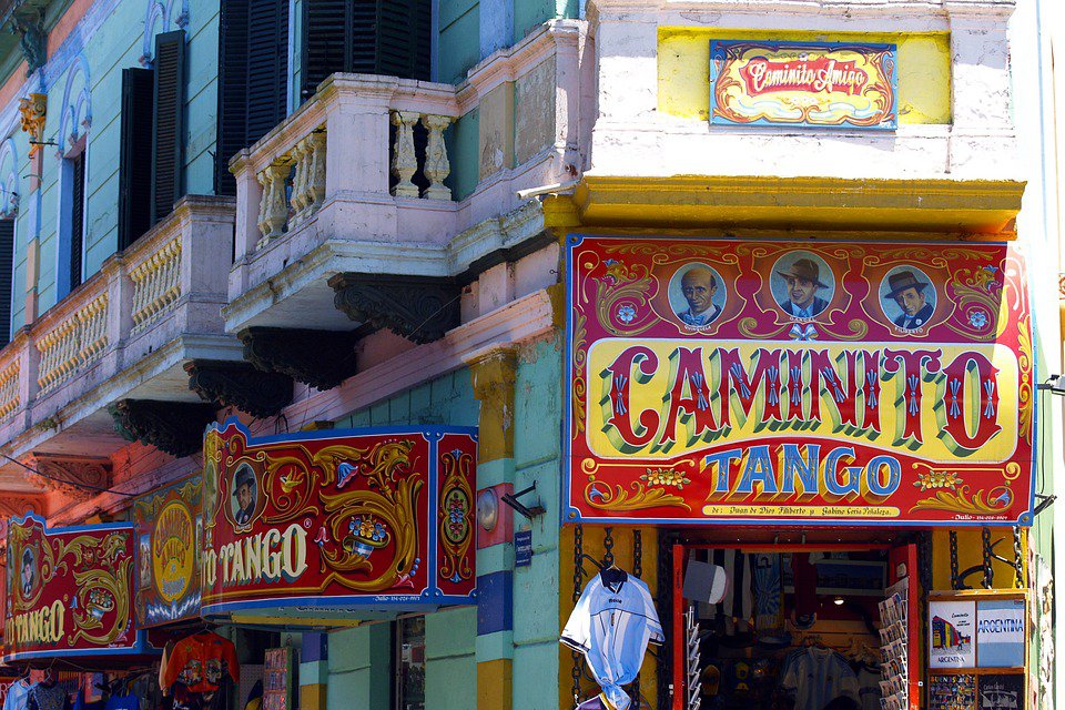 El Caminito, em Buenos Aires. 