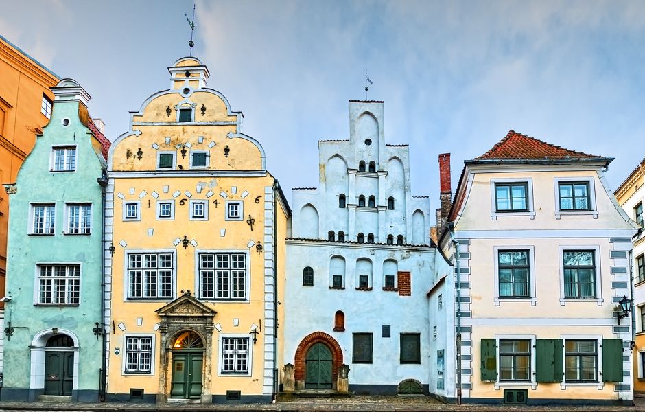 Prdios em Riga, na Letnia