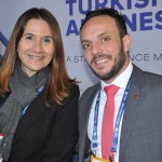 Silvia Seixas, da Graber Holding, e Marcos Bedia, da Turkish Airlines