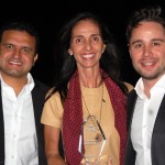 Fernanda Maisonnave, da Travel Workers, com Jean Saraiava e Thiago Vasconcelos, da Pier 1