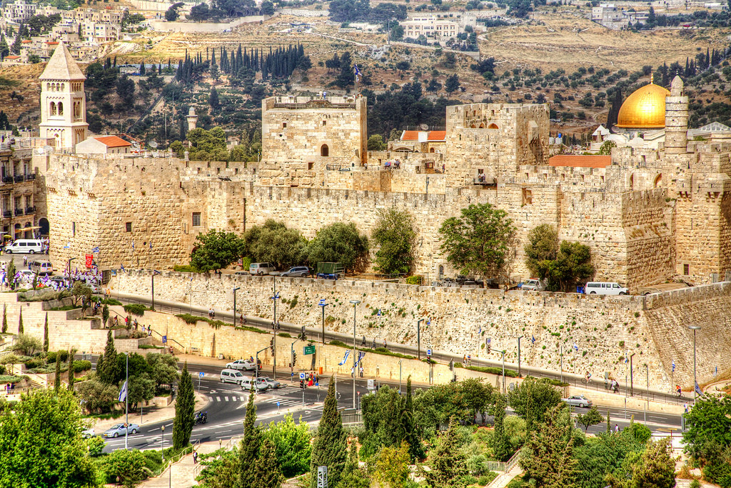 Vista da Cidade Velha de Jerusalm