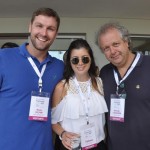 Bruno Delfini, da BWT, com Tatiana e Marcelo Cukiekorn, da Bon Voyage