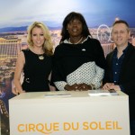 Janelle Jacks, Patricia Niscior e Jeff Lovari, do Cirque du Soleil