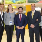 David Seromenho, da CVA, Yuliana Rykova, do EBT em Moscou, Gilson Lira e Rodrigo Correa, da Embratur, e Regina Motta