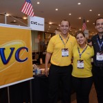 Reynaldo Santos, Vivian Lima e Vitor Mascarenhas, da CVC