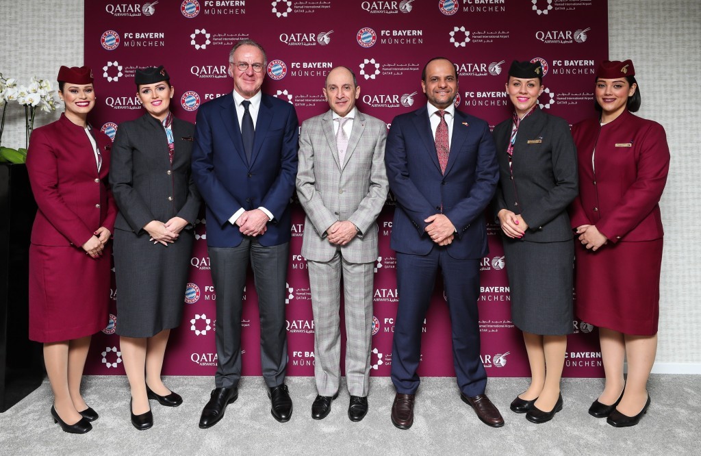 Qatar Airways torna-se parceira de patrocnio categoria platinum do gigante do futebol, FC Bayern de Munique 