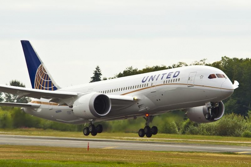 United Airlines inicia operao com Boeing 787 na rota So Paulo-Houston