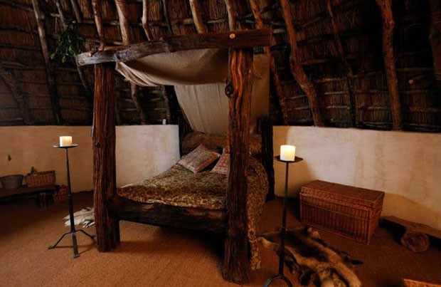 A cama da cabana (Foto: Upcott Roundhouse/Divulgação)