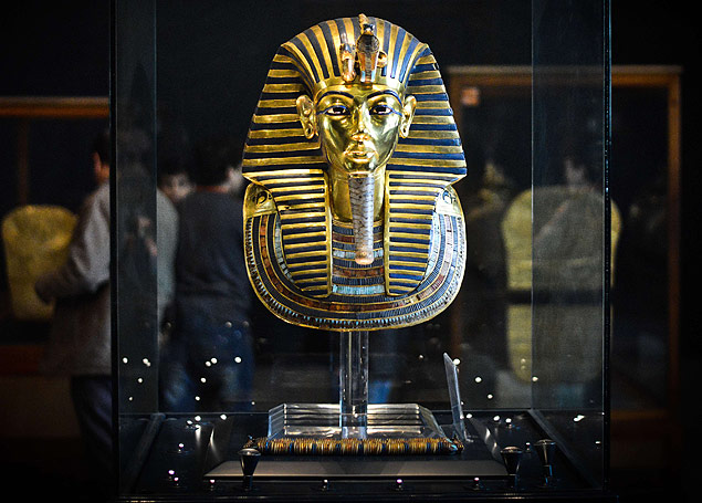 Mscara do fara Tutancmon, no museu Egpcio do Cairo