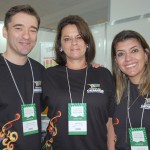 Marcos Welder, Mira Angeli e Elaine Musolino, do Festival das Cataratas