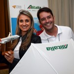 Luciana Alcini e Diego Loopes, da Alitalia