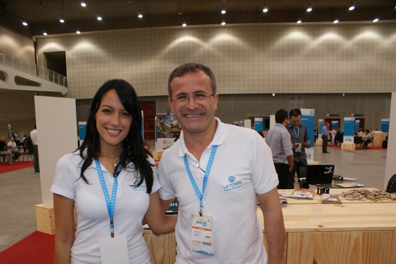 Renata Righi, gerente de vendas, e Luigi Rotunno, diretor do La Torre Resort
