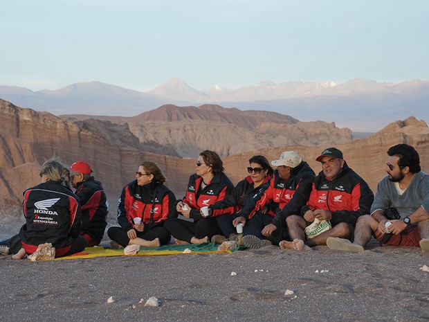 Expedição também viajou pelo deserto do Atacama, no Chile. (Foto: Marcelo Vigneron / Arquivo Pessoal)