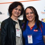 Mirna Marques, freelancers da LM Turismo, e Elsa Miranda, da LM Turismo