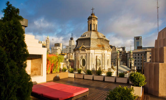 Vista do rooftop do Moreno Hotel Buenos Aires