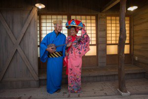 Kimono Ryuso, tradicional de Okinawa. Usado em apresentaes e datas comemorativas da ilha
