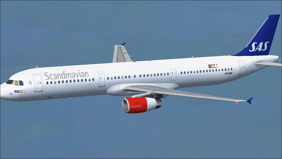 Airbus A321 da Scandinavian Airlines