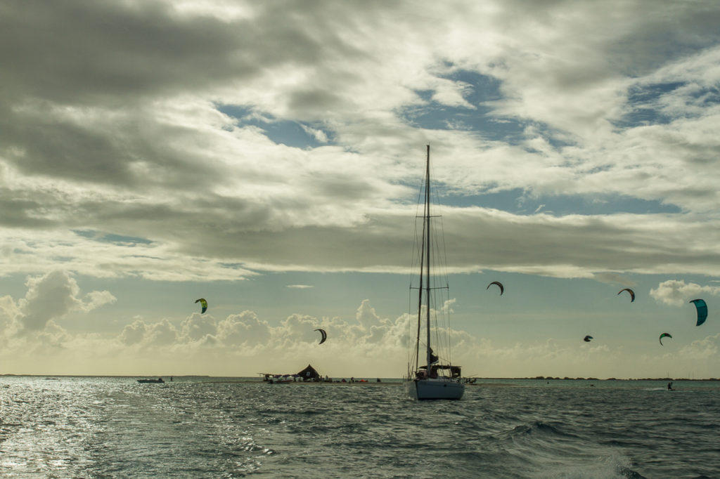 Kitesurfe  muito comum em Los Roques