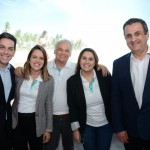 Cristiano Placeres, da CVC, Luna Farias, Orlando Giglio e Maria Beatriz, do Iberostar, e Claiton Armelin, da CVC