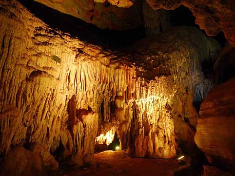 Interior da gruta da Lapinha