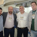 Andre Soares, Mauro Bernardes e Jose Carlos, da Visual Turismo, e Alex Belini, da Belini Viagens
