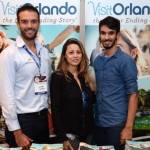 Neto Fernandes, Claudia Lobo e Henrique Santos, do Visit Orlando