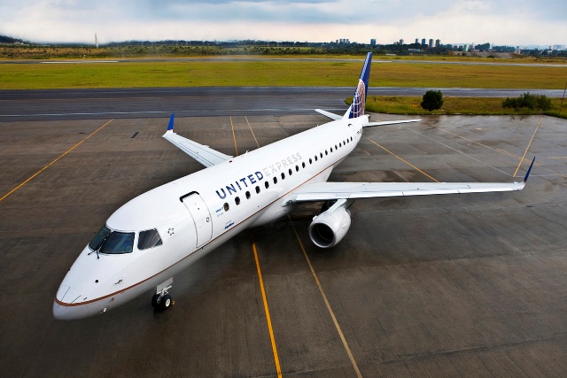 United Airlines adiciona mais aeronaves Embraer E175  frota United Express