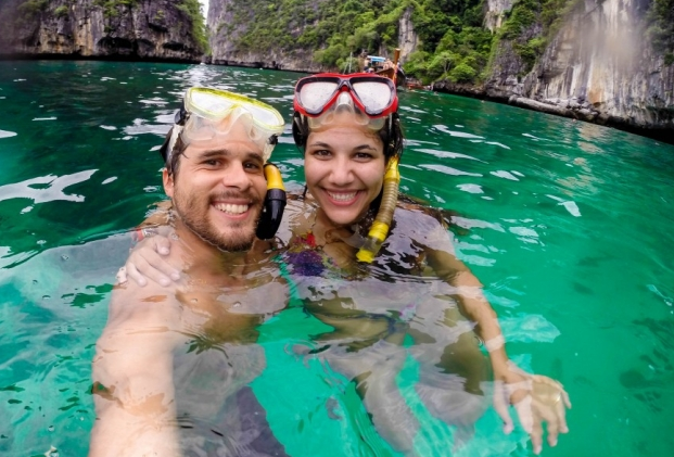 Em blog, casal registrou todos os passos feitos durante um ano de viagem (Foto: Arquivo Pessoal)