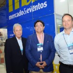 Jose Luiz da Cunha e Carlos Canales, do Lima CVB, e Jorge Leon, do Grupo Digamma