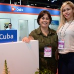 Niurka Martinez e Denise Suarez, do Turismo de Cuba