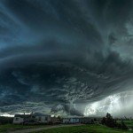 Tempestade se formando na Dakota do Norte