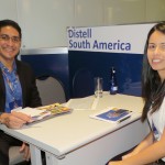 Marcos Auada, da Distell, e Juliana Dias, da Atlantic Conection Travel