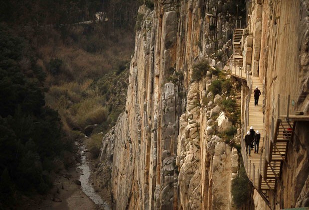 A trilha foi remodelada para se tornar mais segura para os turistas (Foto: Jon Nazca/Reuters)