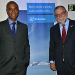 Luiz Antonio Sobrinho e Enrique Ambrosio, gerente geral e diretor para o Brasil da Air Europa