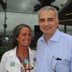 Mari Masgrau, do ME, e Paulo Gana, presidente da Fenaloc