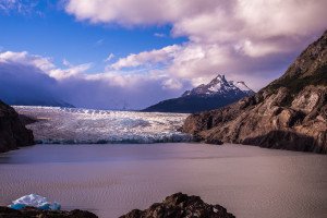 Vista do Glaciar Grey a partir do mirador de mesmo nome