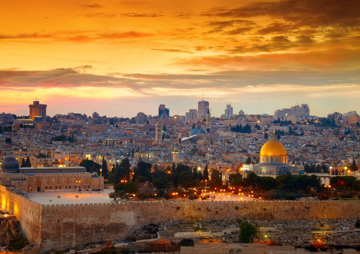 Vista da Cidade Velha de  Jerusalm 